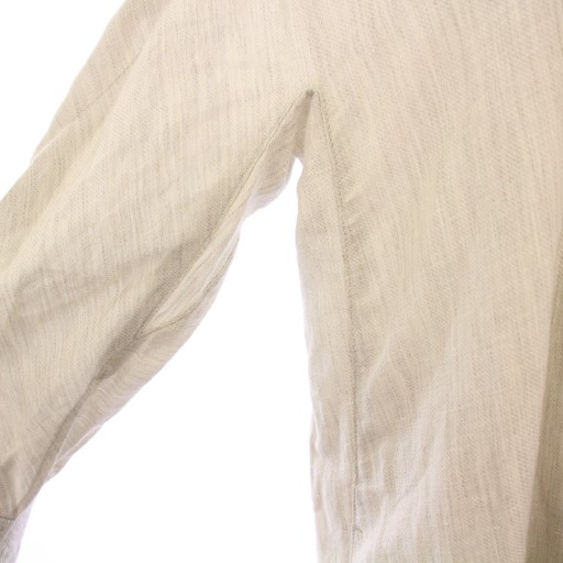 【中古】カオス アルパカリネンカフカワンピース フレア マキシ ロング 長袖 Vネック 無地 ワンカラー ライトグレー 中古】カオス アルパカリネンカフカワンピース フレア マキシ ロング