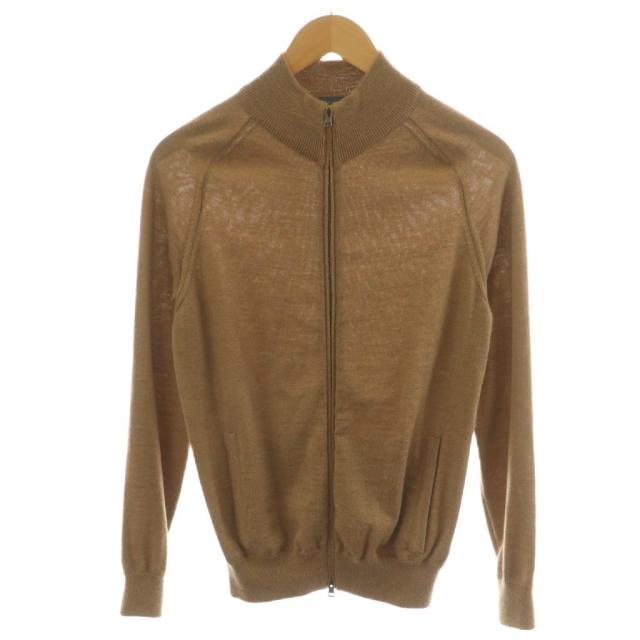 【中古】ザノーネ ZANONE カーディガン ジップアップ ウール 46 茶 ブラウン 812133 /AN41 メンズ