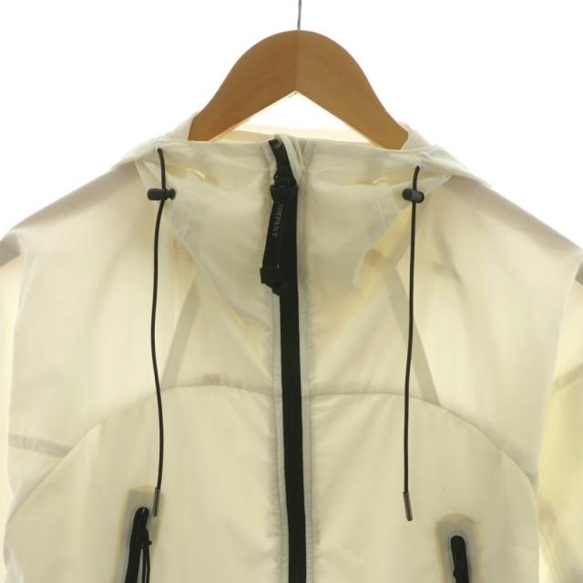 【中古】シーピーカンパニー C.P.COMPANY パーカー ジップアップ 白 ホワイト 16SCPUC04349 /AN38 メンズ