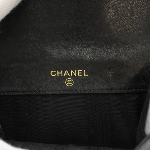 【中古】シャネル CHANEL キャビアスキン ココマーク 財布 二つ折り 小銭入れ 8番台 レザー 黒  ■OH レディース 中古】シャネル CHANEL キャビアスキン ココマーク 財布 二つ折り 小銭