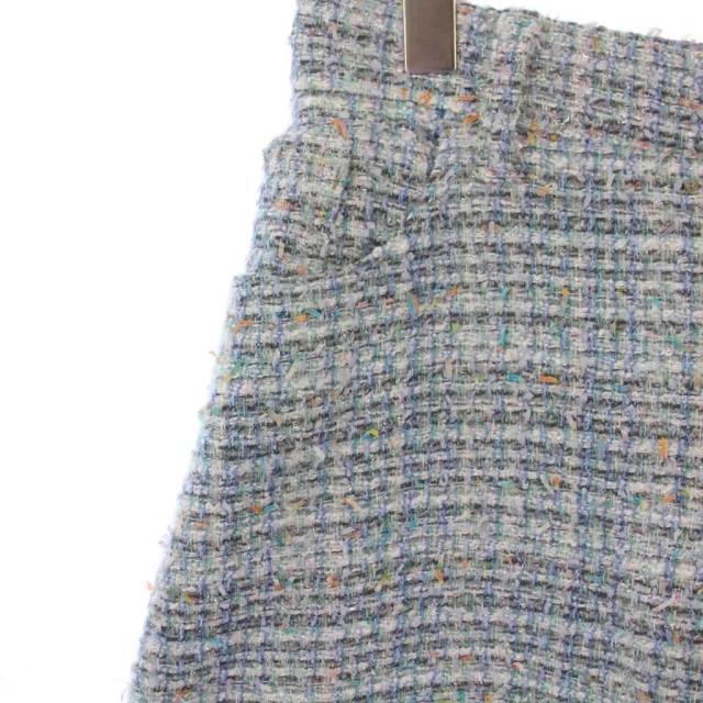 中古】マディソンブルー 5ポケットリメイクAラインツイードスカート