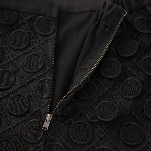 【中古】未使用品 シーニュ cygne Sylvan レースショートパンツ ドットモチーフ 編み込み 1 黒 ブラック タグ付き 中古】未使用品 シーニュ cygne Sylvan レースショートパンツ ドット