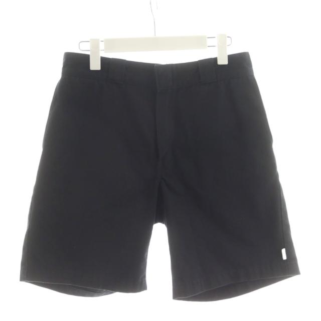【中古】ダブルタップス 21SS SHORTS COPO TWILL ショートパンツ ハーフパンツ ロゴ ジッパーフライ 1 黒