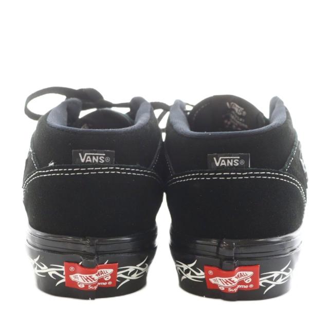 【中古】シュプリーム SUPREME × バンズ Vans ハーフキャブ Half Cab スニーカー シューズ ステッチ ロゴ 25.5cm 黒
