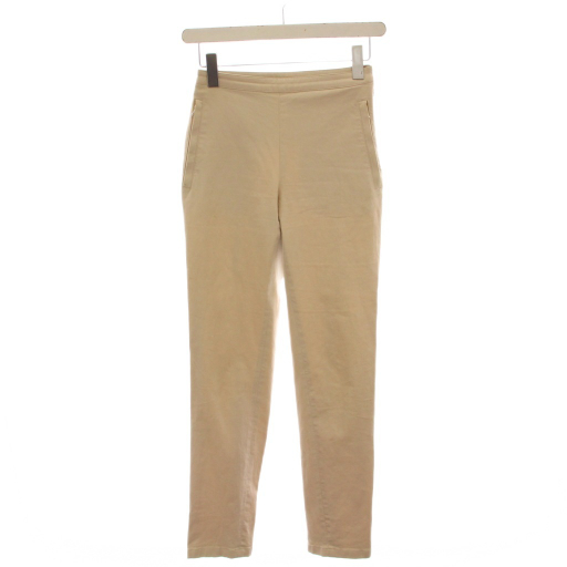 【中古】プラダスポーツ PRADA SPORT パンツ スラックス サイドジップ 38 ベージュ /YM レディース