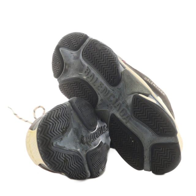 【中古】バレンシアガ BALENCIAGA トリプル TRIPLE S スニーカー シューズ レースアップ ロゴ 29.0cm 赤 黒 516440
