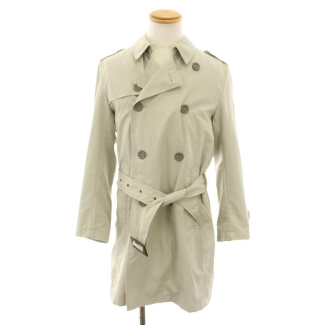 【中古】ヘルノ HERNO トレンチコート アウター ミドル ベルト 46 ベージュ IM0092U19193 /YT メンズ
