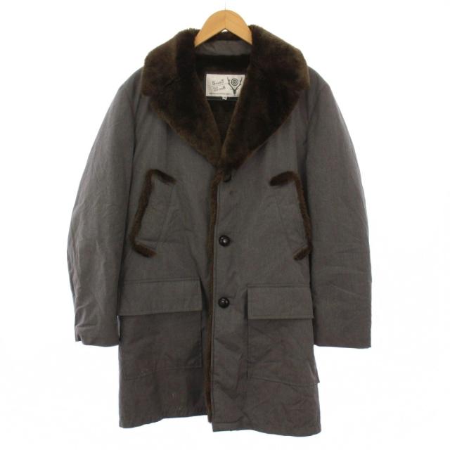 【中古】サウス2ウエスト8 South2 West8 S2W8 ボアコート ミドル丈 中綿 M グレー /BM メンズ