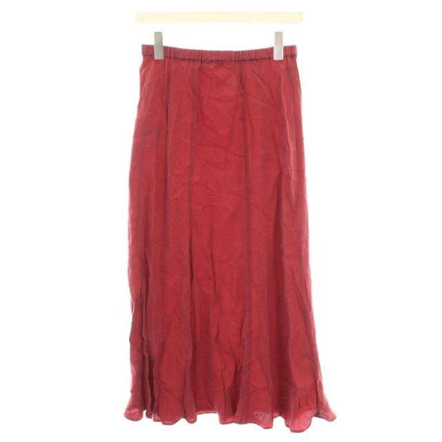 【中古】エーピーストゥディオ 23SS フィブリルキュプラスカート ロング フレア 36 赤 23060586203010 レディース 中古】エーピーストゥディオ 23SS フィブリルキュプラスカート ロング