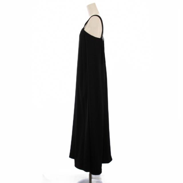 【中古】ジェンヌ JENNE アーバンリゾートワンピース ジャンパースカート ロング S 黒 レディース