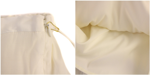 【中古】未使用品 デイシー deicy セットアップ 上下 ブラウス シャツ 五分袖 フレアスカート F 0 白 レディース