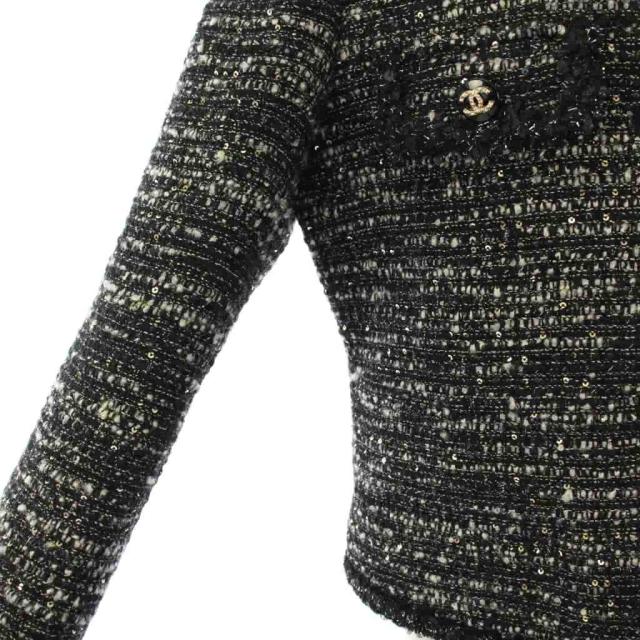 中古】シャネル uniform ノーカラージャケット アウター ショート丈