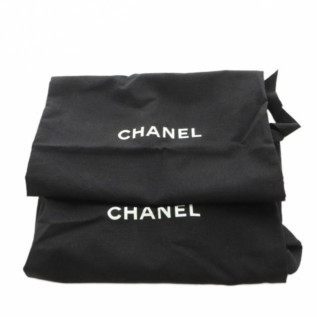 【中古】シャネル CHANEL ココマーク スリッポン シューズ ツイード エスパドリーユ ロゴ 22.5cm 黒 青 G29762