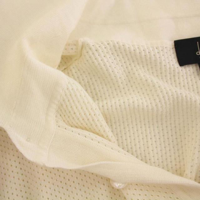 【中古】ダンヒル dunhill ニット ポロシャツ 半袖 シルク混 2XL アイボリー 白 /YM メンズ_3