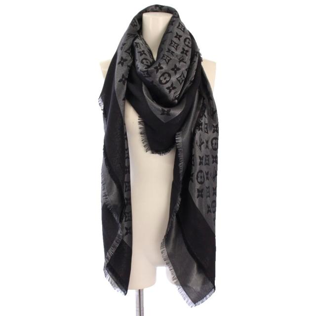 美品　ルイヴィトン ストール ショール モノグラム 黒 ベージュ 総柄 シルク 楽天市場】ルイヴィトン ストール ショール モノグラム ショール