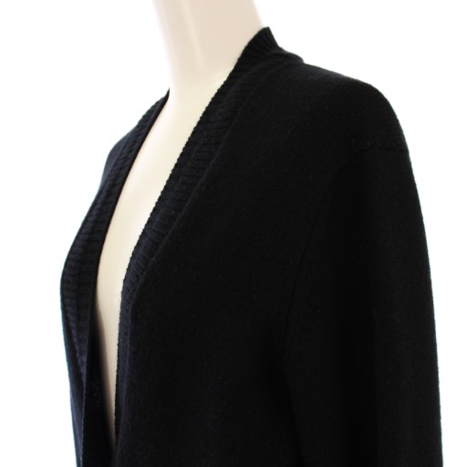 中古】エルメス HERMES ニットカーディガン 長袖 ロング丈 Vネック