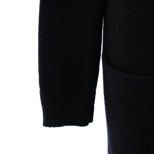 中古】エルメス HERMES ニットカーディガン 長袖 ロング丈 Vネック