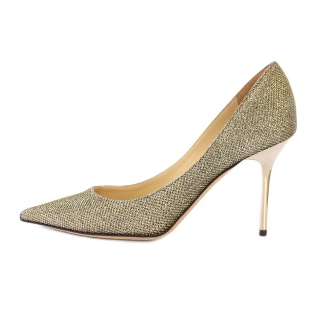 【中古】ジミーチュウ JIMMY CHOO パンプス ポインテッドトゥ ハイヒール ラメ 36 シルバーカラー /BB レディース_1