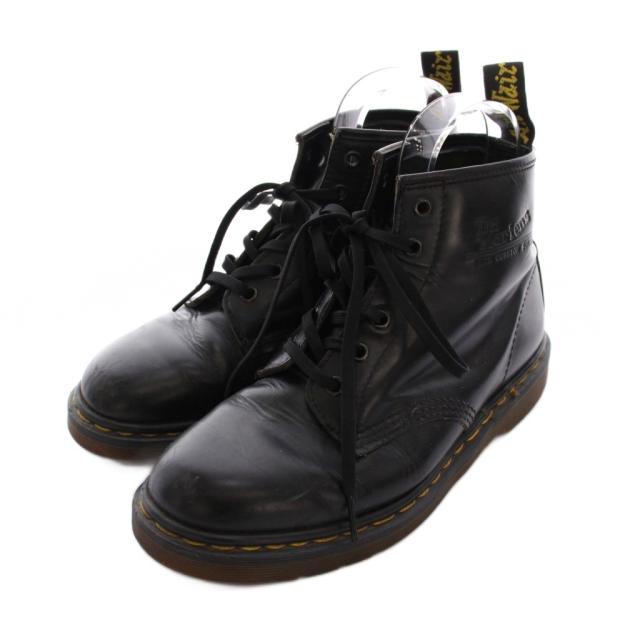 【中古】ドクターマーチン DR.MARTENS 6ホール レースアップブーツ ショートブーツ レザー 7 黒 /YM ●D レディース