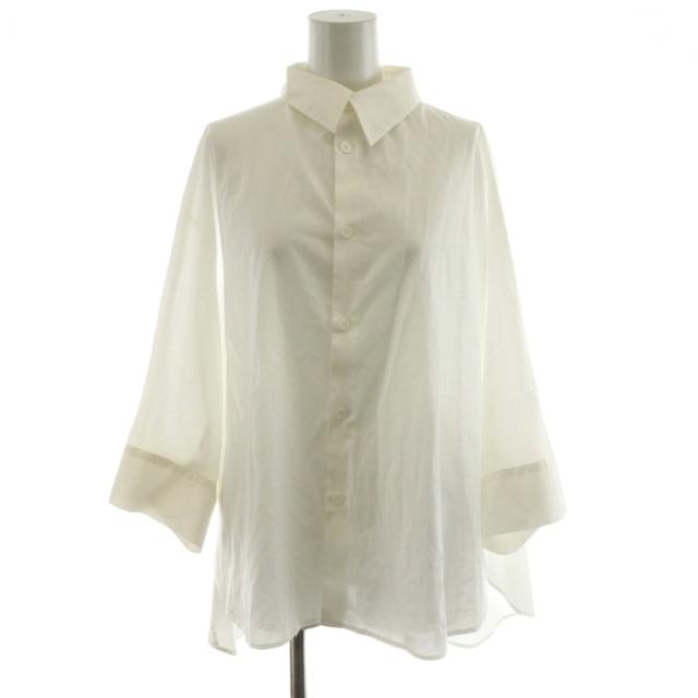 【中古】ワイズ Y's ヨウジヤマモト COTTON LAWN DOLMAN SLEEVE BLOUSE シャツ ブラウス 7分袖 ドルマンスリーブ 2 白