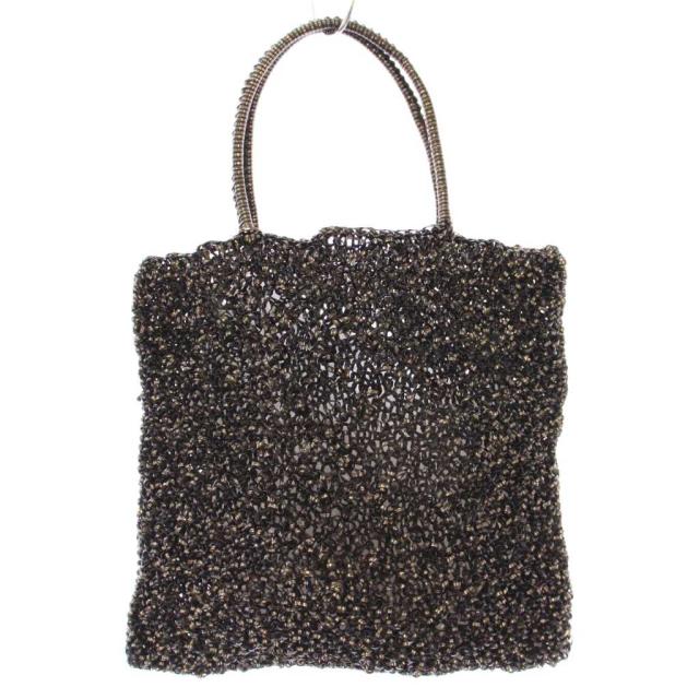 【中古】アンテプリマ ANTEPRIMA ワイヤーバッグ ハンドバッグ 編み込み ワンカラー 黒 ブラック /BB レディース