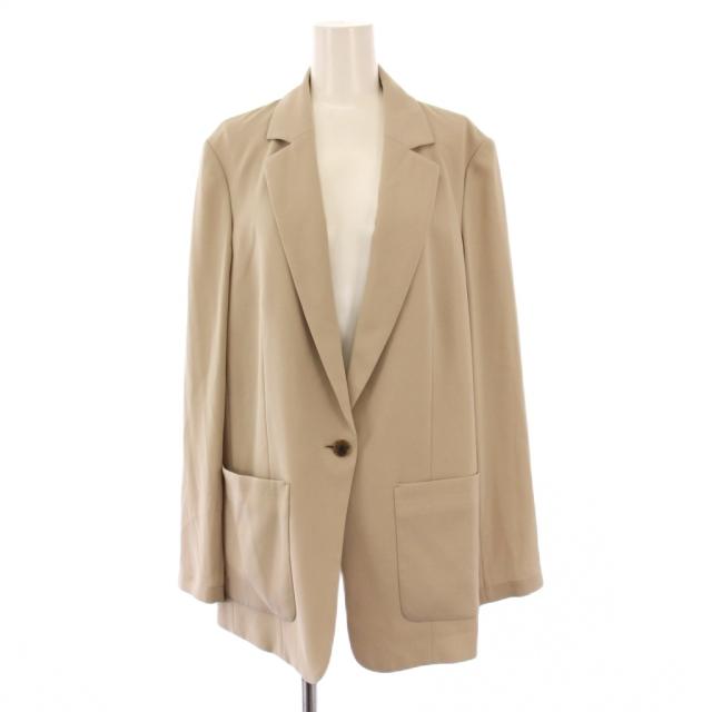 【中古】セオリーリュクス フローキャンディジャケット テーラード アウター シングル ストレッチ 38 ベージュ