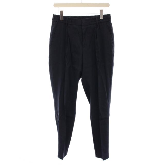 【中古】ヒューゴボス HUGO BOSS シングルスーツ セットアップ 上下 テーラードジャケット パンツ リネン混 44 紺_6