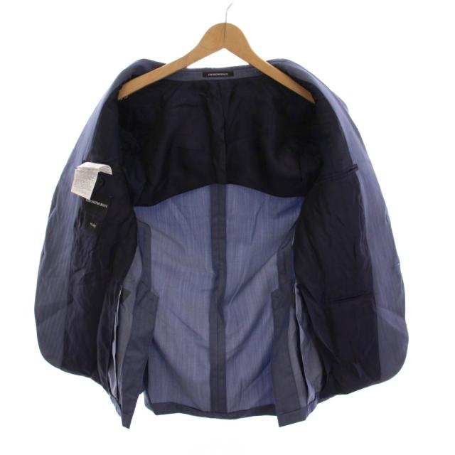 【中古】エンポリオアルマーニ EMPORIO ARMANI M LINE シングルスーツ セットアップ 上下 ストライプ_2