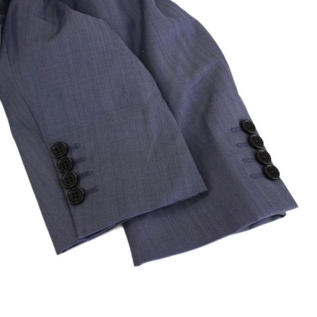 【中古】エンポリオアルマーニ EMPORIO ARMANI M LINE シングルスーツ セットアップ 上下 ストライプ_5