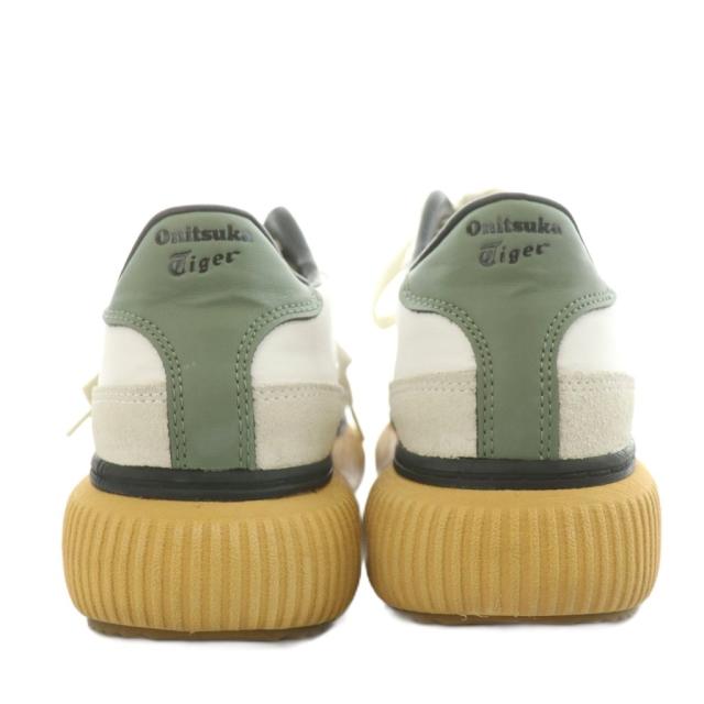 【中古】オニツカタイガー Onitsuka Tiger デレシティ DELECITY スニーカー シューズ 23.5cm カーキ 白 F580223