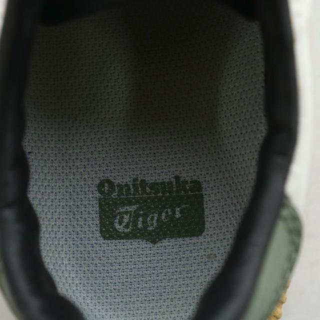 【中古】オニツカタイガー Onitsuka Tiger デレシティ DELECITY スニーカー シューズ 23.5cm カーキ 白 F580223