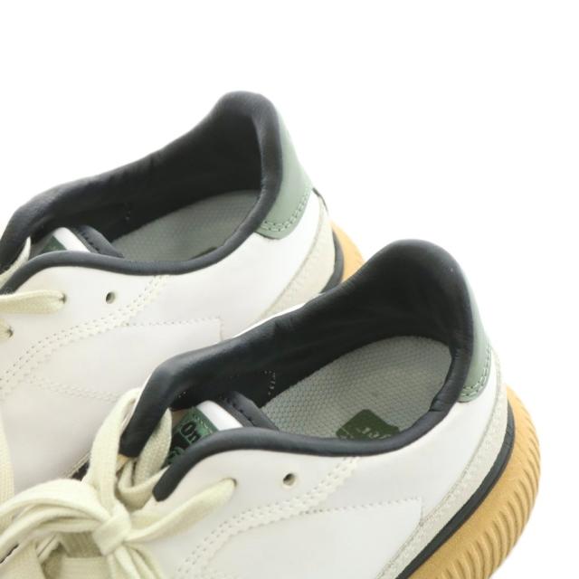 【中古】オニツカタイガー Onitsuka Tiger デレシティ DELECITY スニーカー シューズ 23.5cm カーキ 白 F580223