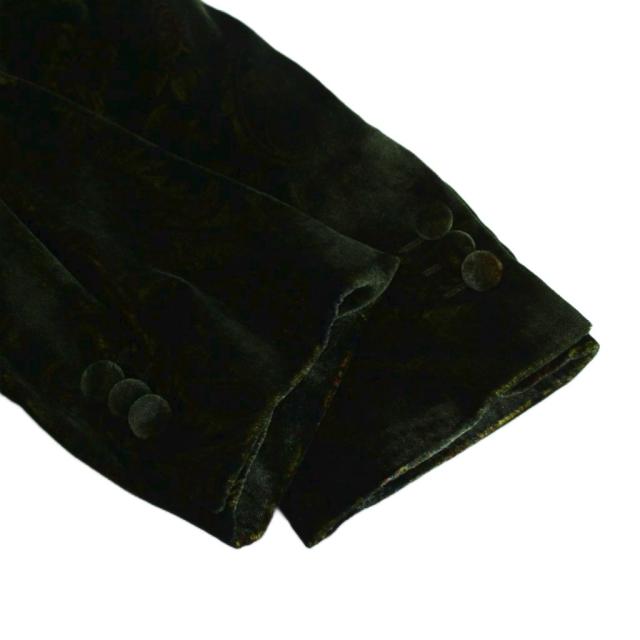 中古】エトロ ETRO テーラードジャケット ベロア シルク混 アウター 56