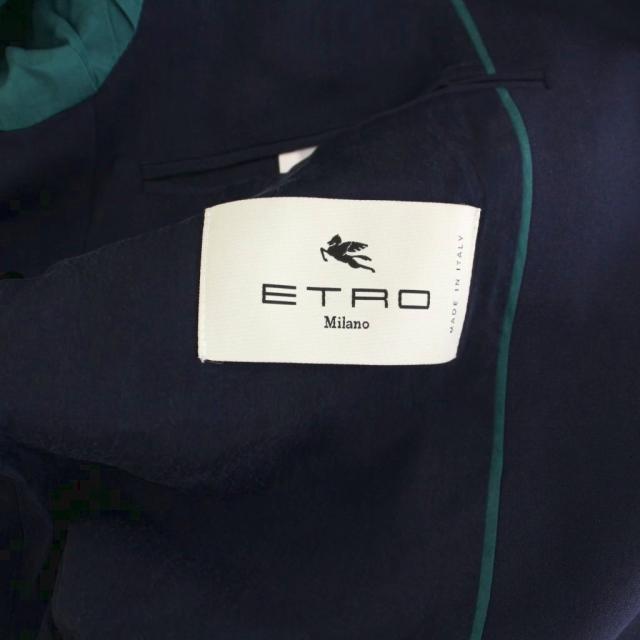 【中古】エトロ ETRO テーラードジャケット 総柄 アウター 50 紺 ネイビー 1G512 /YM メンズ_3