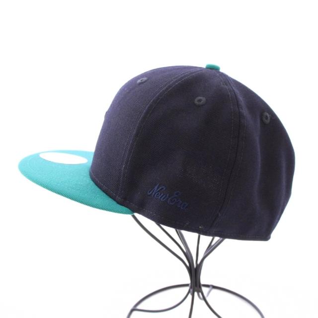 【中古】ニューエラ NEW ERA Fear of God Mariners キャップ 帽子 6パネル ウール ロゴ 刺繍 60.6cm 紺 ネイビー
