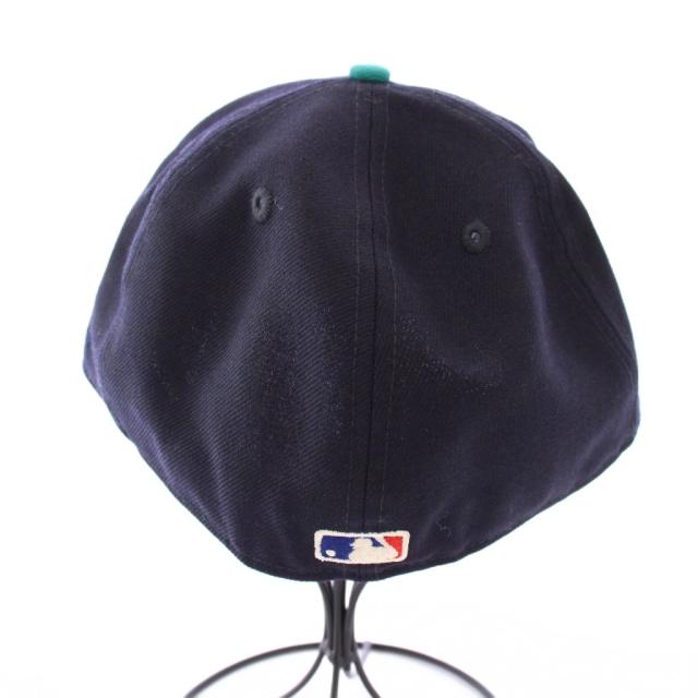 【中古】ニューエラ NEW ERA Fear of God Mariners キャップ 帽子 6パネル ウール ロゴ 刺繍 60.6cm 紺 ネイビー