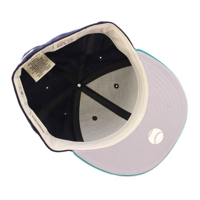 【中古】ニューエラ NEW ERA Fear of God Mariners キャップ 帽子 6パネル ウール ロゴ 刺繍 60.6cm 紺 ネイビー