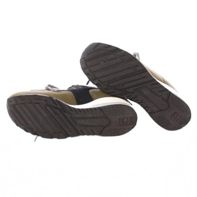 【中古】ニューバランス 1500 ローカットスニーカー シューズ 厚底 メッシュ スエード 切替 ロゴ カーキ 黒 グレー 中古】ニューバランス 1500 ローカットスニーカー シューズ 厚底