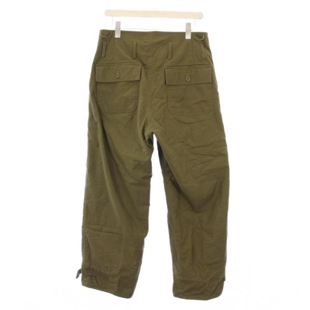 【中古】ワイパーインク WAIPER.inc U.S.NAVY コールドウェザー A-2 デッキパンツ ミリタリーパンツ M カーキ