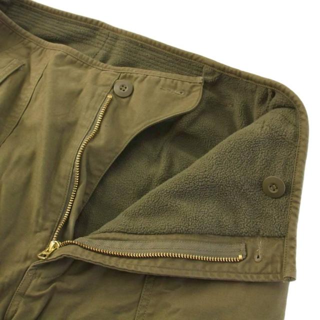 【中古】ワイパーインク WAIPER.inc U.S.NAVY コールドウェザー A-2 デッキパンツ ミリタリーパンツ M カーキ