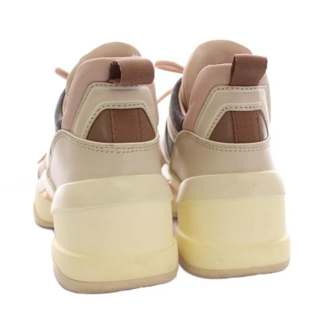 【中古】マイケルマイケルコース Michael michael kors OLYMPIA オリンピア スニーカー シューズ 厚底 6.5M ピンク