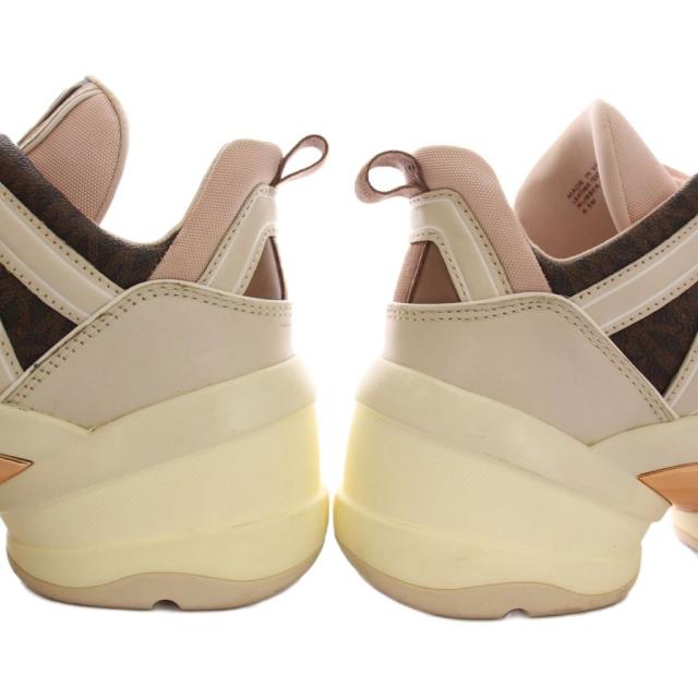 【中古】マイケルマイケルコース Michael michael kors OLYMPIA オリンピア スニーカー シューズ 厚底 6.5M ピンク