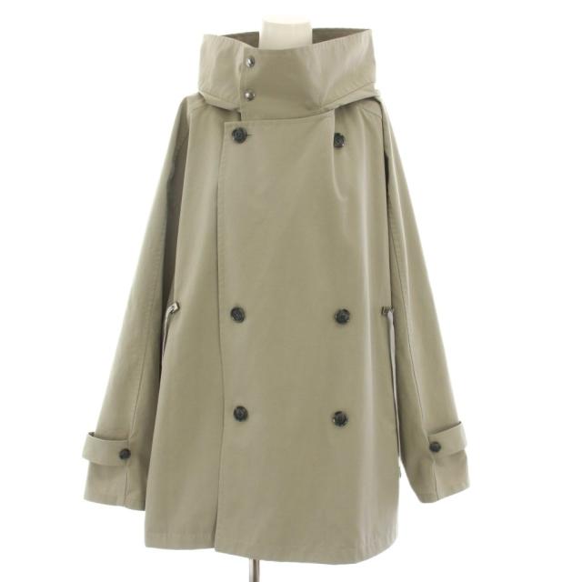 【中古】ヴァシュモン VACHEMENT リサイクルシェルタフタフードコート アウター F カーキ VG-01-705 /YT レディース
