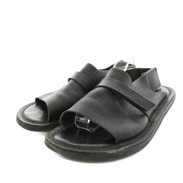 【中古】トリッペン trippen モーダル MODAL サンダル ベルクロ アンクルストラップ レザー 24.5cm 黒 レディース