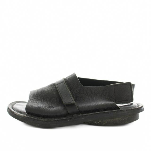 【中古】トリッペン trippen モーダル MODAL サンダル ベルクロ アンクルストラップ レザー 24.5cm 黒 レディース