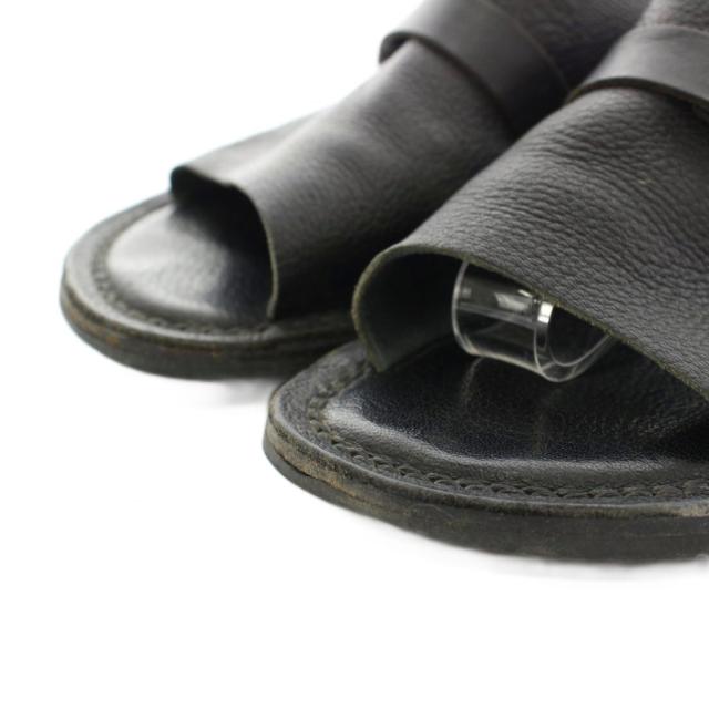 【中古】トリッペン trippen モーダル MODAL サンダル ベルクロ アンクルストラップ レザー 24.5cm 黒 レディース