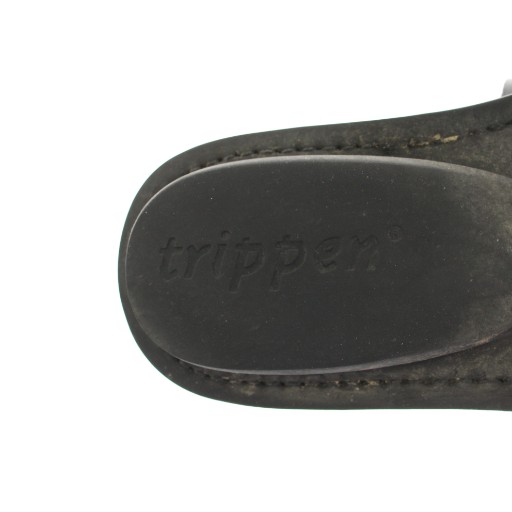 【中古】トリッペン trippen モーダル MODAL サンダル ベルクロ アンクルストラップ レザー 24.5cm 黒 レディース