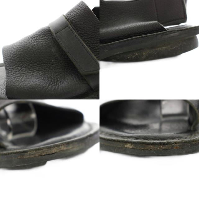 【中古】トリッペン trippen モーダル MODAL サンダル ベルクロ アンクルストラップ レザー 24.5cm 黒 レディース