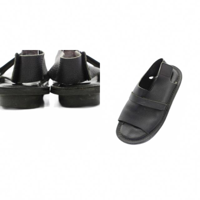 【中古】トリッペン trippen モーダル MODAL サンダル ベルクロ アンクルストラップ レザー 24.5cm 黒 レディース