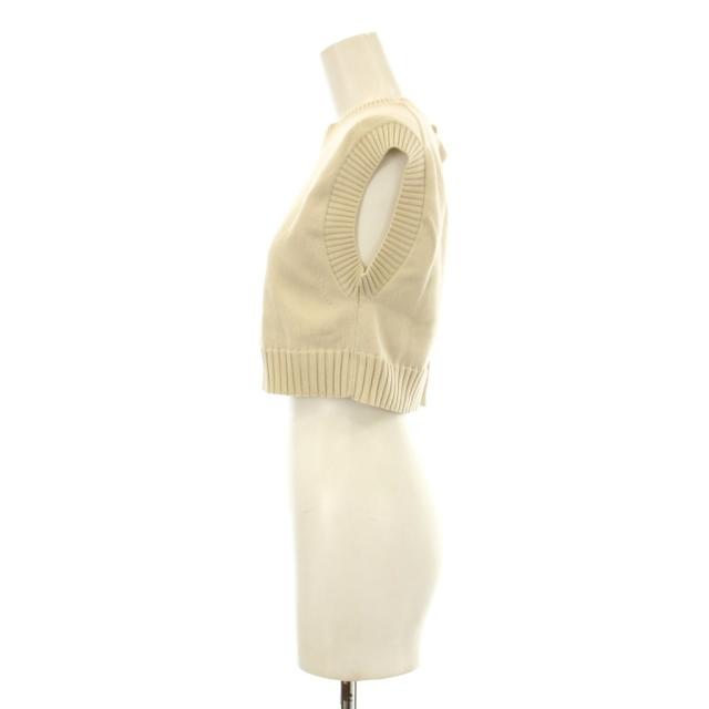 【中古】オーラリー AURALEE DRY COTTON KNIT VEST ニットベスト クルーネック コットン 0 ベージュ A23SV01AD_1